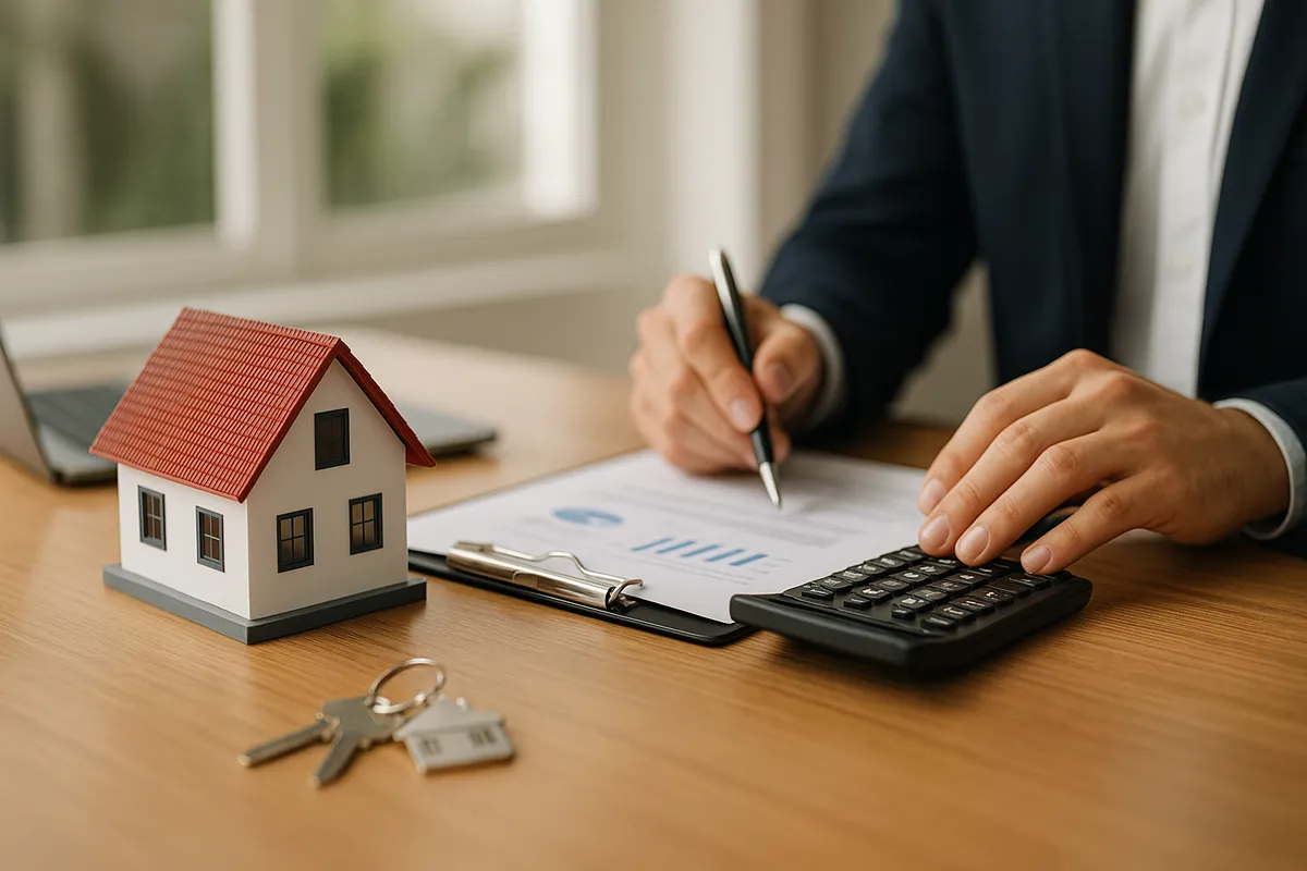 Moderne Wohnimmobilie mit natürlichem Licht zur Veranschaulichung der Immobilienbewertung.