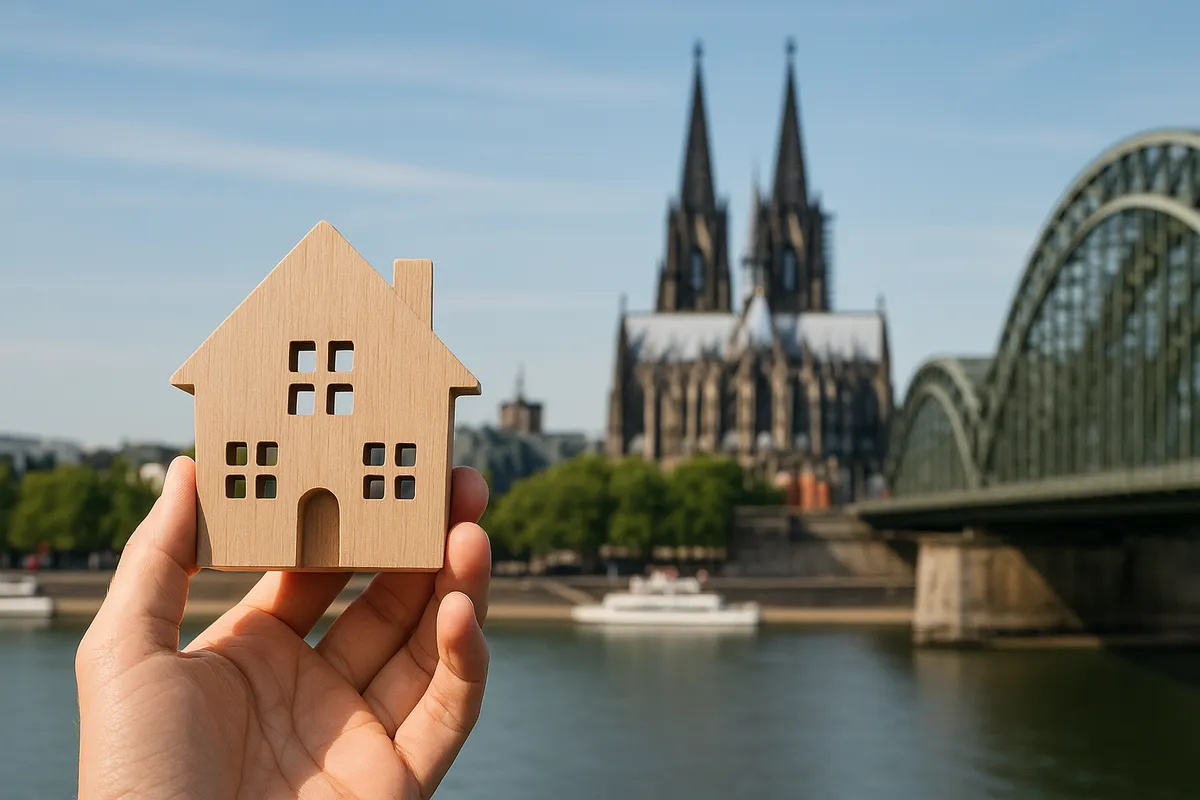 Moderne Kölner Stadtansicht mit attraktiven Immobilien und urbanem Lebensstil.